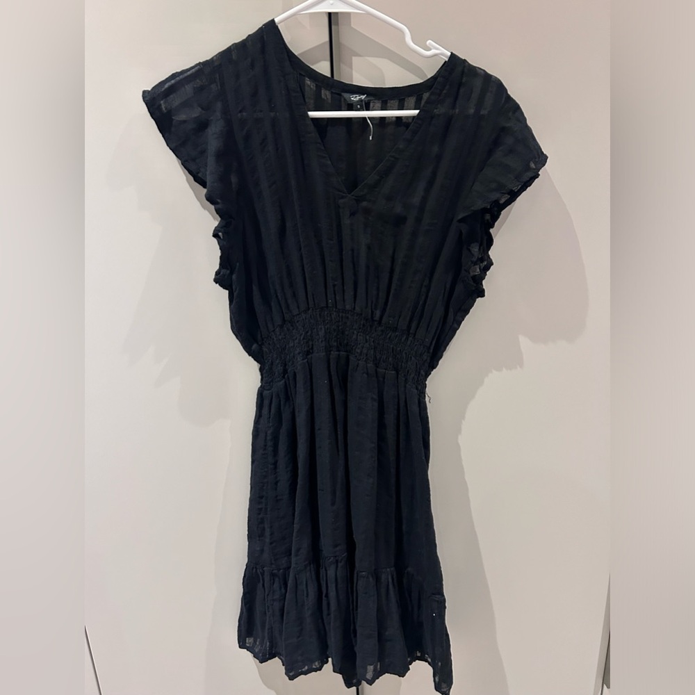 Rails black mini dress
